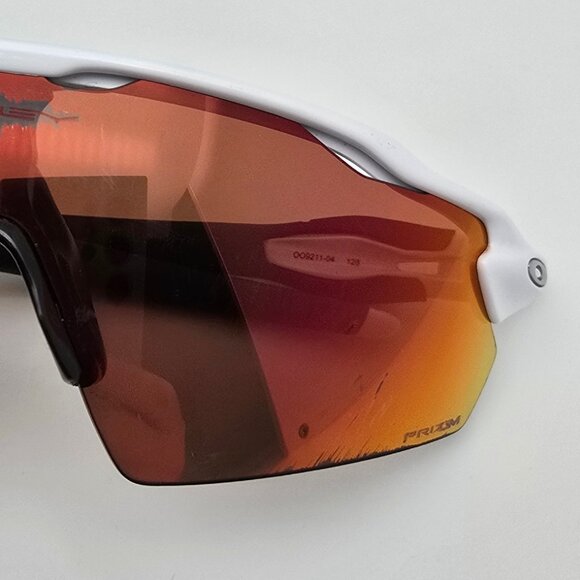 Oakley OO9211-04 Radar EV Pitch Polished White Frame Prizm Field Lens Sunglasses - Picture 13 of 16